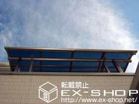 のバルコニー・ベランダ屋根 プレシオステラス R型 屋根タイプ 単体 積雪〜20cm対応 施工例