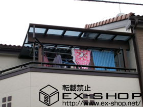 のバルコニー・ベランダ屋根 ヴェクターテラス F型 1500 屋根タイプ 単体 積雪〜50cm対応 施工例