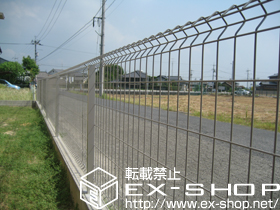 のフェンス・柵 イーネットフェンス1F型 自由柱 施工例
