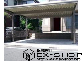 のカーポート テリオスポートII 900 2台用 積雪〜30cm対応 施工例