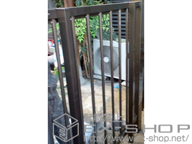 の門扉 ハイ千峰 片開き 柱使用 施工例