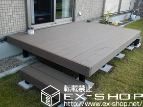 のウッドデッキ リウッドデッキ? 標準+独立式リウッド ステップ×2セット 施工例