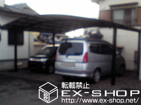 のカーポート カーブポートシグマIII   ワイド 積雪〜20cm対応 施工例