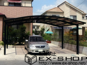 のカーポート カーブポートシグマIII ワイド 積雪〜20cm対応 施工例