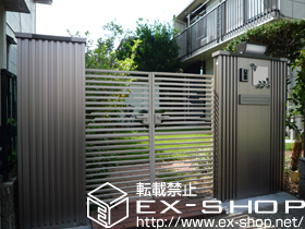 の門扉 アーキモダンウォール1型 フラットタイプ 単独使用 施工例