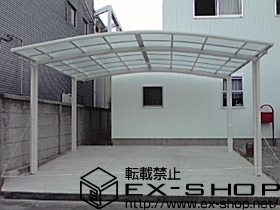 のカーポート カーブポートシグマIII   ワイド 積雪〜20cm対応 施工例