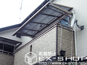 のバルコニー・ベランダ屋根 ライザーテラスII   F型 ルーフタイプ 単体 積雪〜20cm対応 施工例