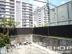 のフェンス・柵 シャレオR5型フェンス フリーポールタイプ 施工例