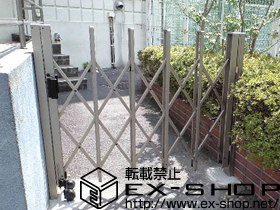 のカーゲート トリップゲート PA型 ノンレール 片開き 施工例