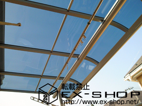 のバルコニー・ベランダ屋根 プレシオステラス R型 屋根タイプ 単体 積雪〜20cm対応 施工例