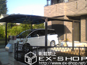 のカーポート カーブポートシグマIII ワイド 積雪〜20cm対応 施工例