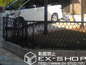 のフェンス・柵 プリレオR8型フェンス フリーポールタイプ 施工例