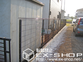 のフェンス・柵 イーネットフェンス1F型 自由柱タイプ 施工例