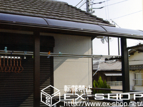 のバルコニー・ベランダ屋根 プレシオステラスII R型 屋根タイプ 単体 積雪〜20cm対応 施工例