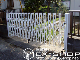 のカーゲート アルシャインII M型 Aタイプ ノンレール 片開き 施工例