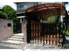 のカーゲート アルシャイン? M型 Aタイプ ノンレール 片開き 270S 施工例