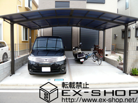 のカーポート カーブポートシグマIII ワイド 積雪〜20cm対応 施工例