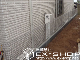 のフェンス・柵 ハイグリッドフェンス N8型 フリーポールタイプ 施工例