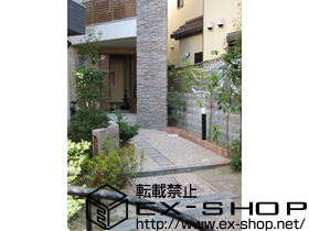 のカーゲート スペースガードF48型　埋め込み式キー付 施工例