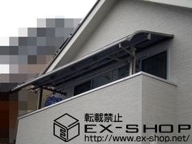のバルコニー・ベランダ屋根 ライザーテラスII R型 屋根タイプ 単体 積雪〜20cm対応 施工例