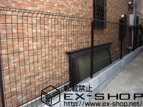 のフェンス・柵 イーネットフェンス1F型[自由柱] 施工例