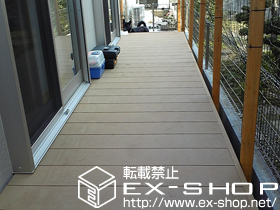 のウッドデッキ リウッドデッキ200 連棟 施工例