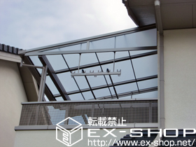 のテラス屋根 ライザーテラスII Ｆ型 テラスタイプ 単体 積雪〜20cm対応 施工例