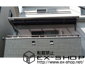 のバルコニー・ベランダ屋根 パワーアルファ　Ｆ型 900 ルーフタイプ　積雪〜30cm対応 施工例