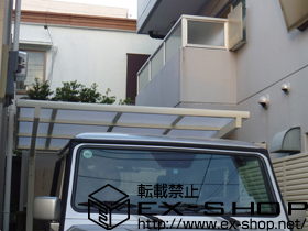 のサイクルポート・駐輪場 カーブポートシグマ?ミニ 積雪〜30cm対応 施工例