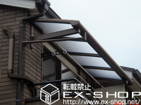 のバルコニー・ベランダ屋根 パワーアルファ L型 ルーフタイプ 単体 積雪〜30cm対応 施工例