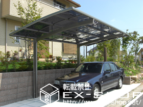 のカーポート カーブポートシグマIII 積雪〜20cm対応 施工例