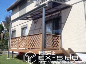 のテラス屋根 パワーアルファ RB型 テラスタイプ 単体 積雪〜30cm対応 施工例