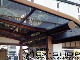 のバルコニー・ベランダ屋根 プレシオステラス R型 屋根タイプ 単体　積雪〜20cm対応 施工例