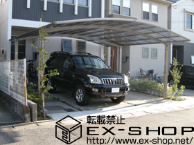 のカーポート カーブポートシグマIII ワイド　積雪〜20cm対応 施工例