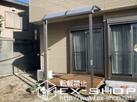 のテラス屋根 ライザーテラスII R型 単体 テラスタイプ 積雪〜20cm対応 施工例