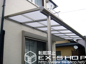 のテラス屋根 パワーアルファ F型 テラスタイプ 単体 積雪〜20cm対応 施工例