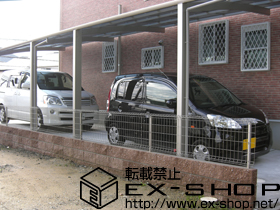 のカーポート プレシオスポート 縦連棟 積雪〜20cm対応 施工例