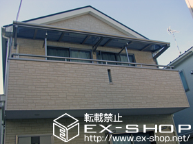 のバルコニー・ベランダ屋根 パワーアルファ F型 ルーフタイプ 単体 積雪〜30cm対応 施工例