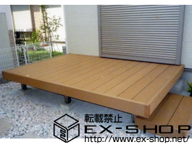 のウッドデッキ リコステージII 単体＋リードデッキ 施工例