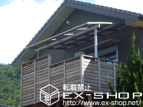 のバルコニー・ベランダ屋根 パワーアルファ L型 単体 屋根タイプ 積雪〜30cm対応 施工例