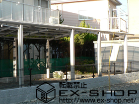 のカーポート プレシオスポート 積雪〜20cm対応×2セット 施工例