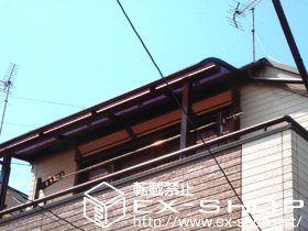 のバルコニー・ベランダ屋根 ヴェクター R型 単体 屋根タイプ 積雪〜20cm対応 施工例