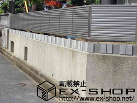 のフェンス・柵 プリレオR9型フェンス フリーポールタイプ 施工例