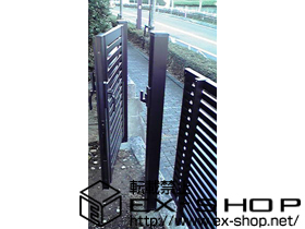 の門扉 シャレオR10型門扉 片開き 柱使用タイプ 施工例