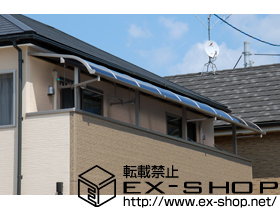 のバルコニー・ベランダ屋根 ライザーテラスII R型 屋根タイプ 連棟 積雪〜20cm対応 施工例