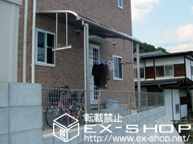 のテラス屋根 プレシオステラス R型 テラスタイプ 単体 積雪〜20cm対応 施工例