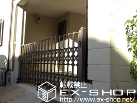 のカーゲート トリップゲート ペットガード型 ノンレール 片開き 施工例