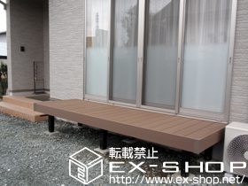 のウッドデッキ リウッドデッキII ワイド 単体 施工例