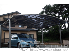 のカーポート カーブポートシグマIII ワイド　積雪〜20cm対応 施工例