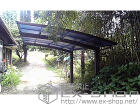 のカーポート プレシオスポート　積雪〜20cm対応　×2セット 施工例